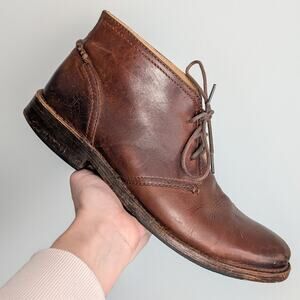 Frye Oliver Chukka Leather Boots Men's Brown 3487822, Size 10.5 D